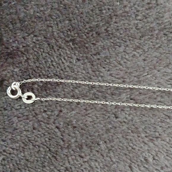 NWT!! Beautiful Sterling Diamond Necklace!!! - Picture 4 of 8